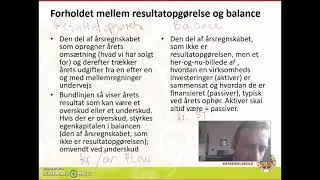 Resultatopgørelse og balance