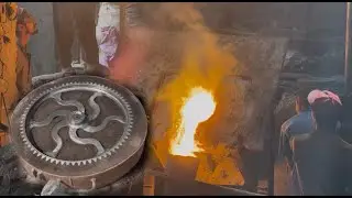How I Made Massive Metal Machine Gear Using Sand Casting