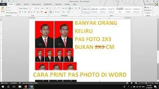 cara print pas foto di word sesuai ukuran asli | tutorial89