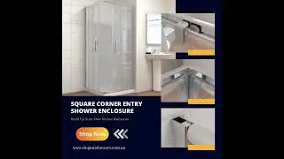 Square Corner Entry Shower Enclosure
