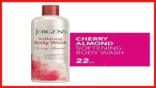 Jergens Softening Cherry Almond Body Wash, Daily Moisturizing Skin Cleanser, Paraben Free, 22 Ounces