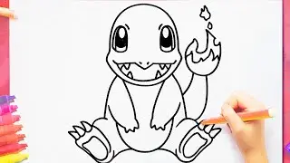 Comment dessiner CHARMANDER | Salamèche