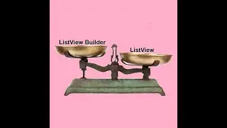What is the Difference between ListView and ListView Builder Flutter.