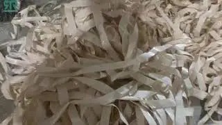 PP woven bag tape leftover recycling pelletizing machine