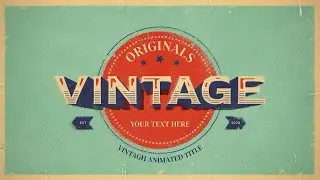 Vintage Titles Animation Pack - After Effects Template