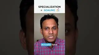 Specialization equals scaling. #scalingabusiness #shorts #businessgrowth #growyourbusiness