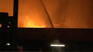 Gro&szlig;brand in Rotenburg - Millionenschaden im S&auml;gewerk 21.05.2013