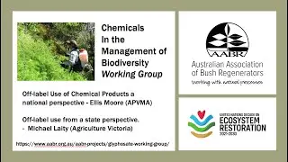 Off-label chemical use. Chemicals In the Management of Biodiversity Working Group meeting 21/7/21