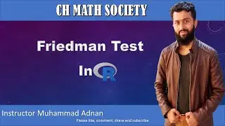 Friedman Test in R || R - Friedman Test