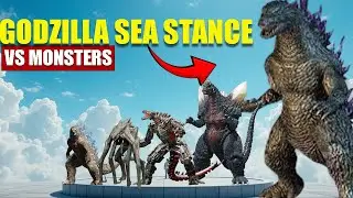 Godzilla (Minus One Sea Stance) vs Giant Monsters | 3D Monsters Size Comparison 2025