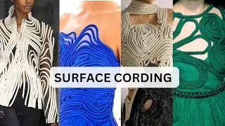 How To Make Your Own Surface Cording  using JOGGERS ROPE/ Macrame technique