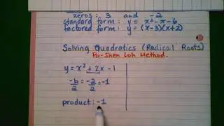 Solving Quadratics 3.0 (Radical Solutions)
