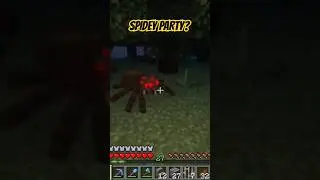 So many CREEPY SPIDERS FREAK me OUT! #minecraft #64bitrick