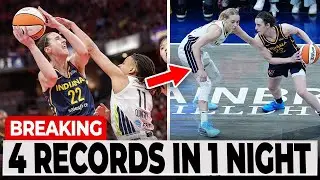 Caitlin Clark SHATTERS 4 WNBA RECORDS  DESTROYS Paige Bueckers & Dallas Wings in Historic Blowout!