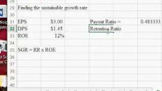 Finding sustainable growth rate