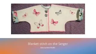 Blanket Stitch on the Serger