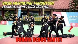 SEMUA PENONTON KAGUM! PASKIBRA SMPN 9 KOTA SERANG LKBB BRATAYUDHA 4 2023