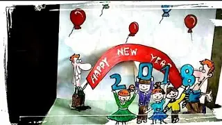 new year card making 2018||3d card making|part 2