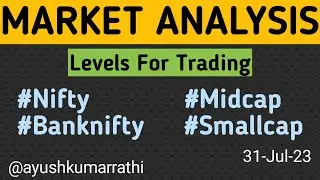 Nifty & Banknifty Index Levels | Midcap & Smallcap Analysis | Market Analysis 31-07-23
