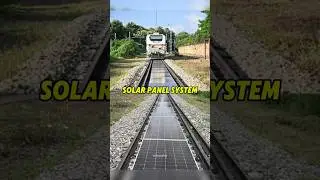 solar panel on railway track #train #indianrailways