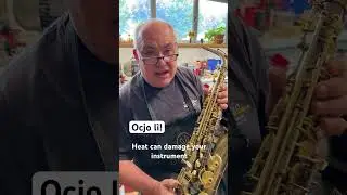 📌OCJO L&Igrave;📌 ☀️ 🎷Il caldo estivo pu&ograve; danneggiare il tuo strumento a fiato. #saxophone