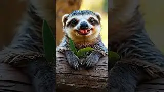 A Sloth Greets People with an Adorable Smile #animals #funny #cute #shorts