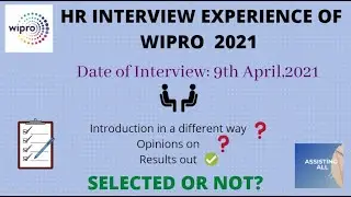 WIPRO NLTH 2021 HR INTERVIEW EXPERIENCE || 9TH APRIL 2021 || MUST WATCH || 2021 batch