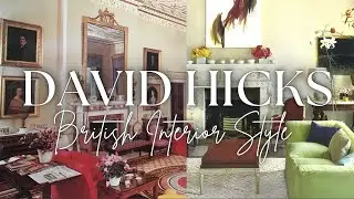 How DAVID HICKS Elevated British Interiors w/ Color, Contrast, & Flair (And Made It Look Effortless)