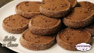 Recette des Sablés Diamants au Cacao, Fève Tonka et Perles au Chocolat