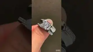 2.0ct Round Cut Diamond Ring For Men