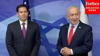 Государственный секретарь Марко Рубио и премьер-министр Израиля Биньямин Нетаньяху провели пресс-...
