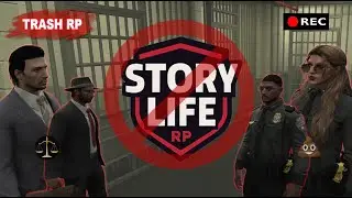 StoryLife RP - Totální sračka trash server, poslali osobu do jailu, zatkli právníka /w LSSD, SAHP