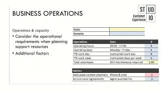 Capacity & Resource Planning Guide Customer Service