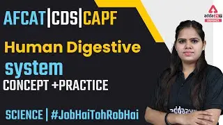 Human Digestive System for AFCAT/CDS/CAPF 2022 | Human Digestive System ( Concept + Practice )