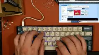 Modded GK64 typing test