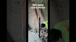 Window granite frame fixing #construction #civilengeeniring #civillearning #shorts