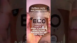Eco Styling Gel Coconut Oil Review & Styling Test &ndash; Defined & Shiny Curls!