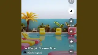 Pool party in summer time