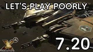 X4 Foundations (7.60) - Let's Play Poorly - 7.20 - three owls in a trenchcoat