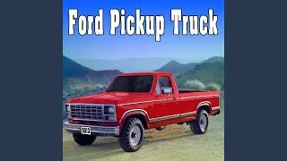 Ford Pickup Truck Pulls up Head on at a Fast Speed, Stops, Idles & Shuts Off