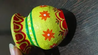 Matka Painting Tutorial / How to paint pot #art #artandcraft #painting #trending #acrylicpainting