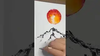 Fun and Easy Watercolor Techniques #artshorts #watercolorpainting #beginnerarttips