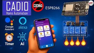 Control Your Home with AI and No Code! 🤯 | NodeMCU + Cadio App Home Automation| Dharani Creations