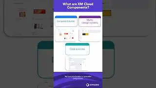 Sitecore XM Cloud - What are XM Cloud Components? #Shorts