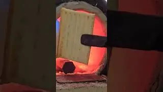 hammers and snacks #forge #poptart #snack #fire #roast #blacksmith #forge #fire #asmr #hot #fun