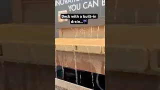 Deck with a built-in drain...☔️