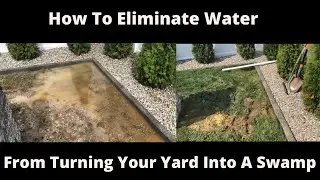 DIY Yard Drainage-How To Fix A Soggy Wet Yard With A French Drain (Full Install)