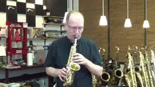 Yani 991 curved soprano sax brass