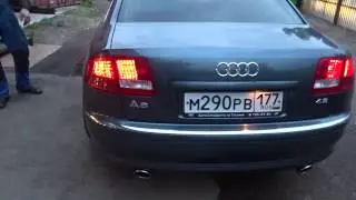 Audi A8 4.2 (тюнинг выхлопной системы)