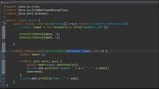 Building Java Programs || CH6 (File Processing) || using scanner as a parameter, reading in a file